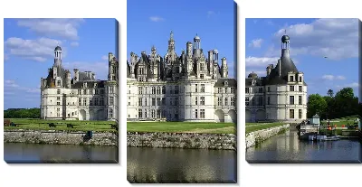 Модульная картина Замок во Франции