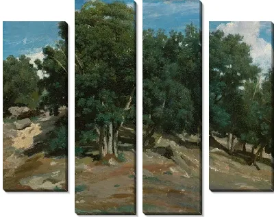 Картина Фонтенбло: Дубы в Бас-Бро