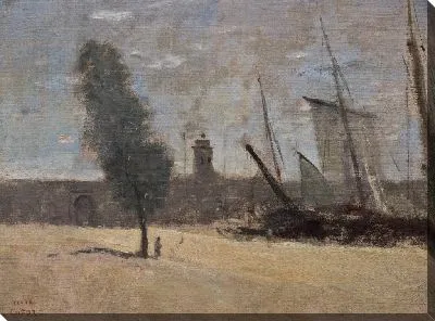 Картина Дюнкерк, Бастионы и вход в гавань