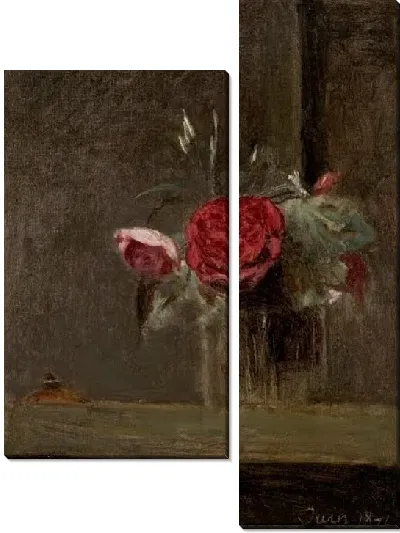 Картина Розы в стакане