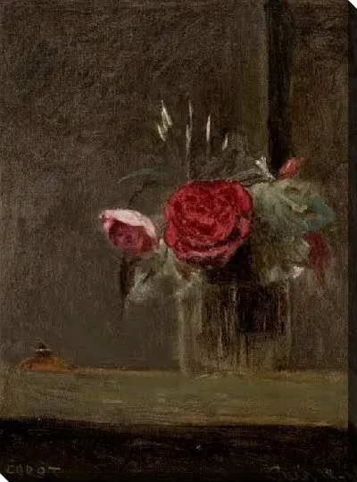 Картина Розы в стакане