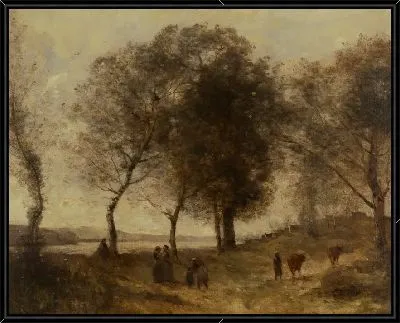 Картина Озеро (также известное как Le Chemin des Vaches)