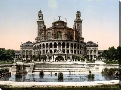 Картина маслом Архитектурный ансамбль, Франция