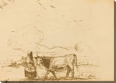 Картина Корова и ее хранитель