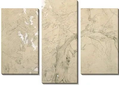 Картина Молодой человек перед дубом