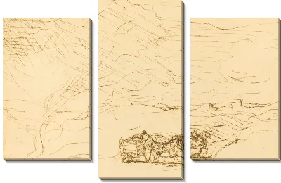 Повозка едет в город