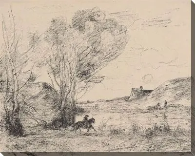 Картина Всадник в камышах