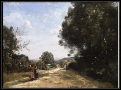 Картина Севр-Бримборион, вид на Париж