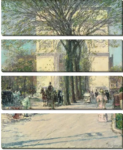 Картина Вашингтонская Арка, Весна