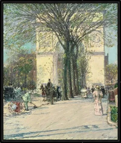 Картина Вашингтонская Арка, Весна