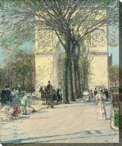Картина Вашингтонская Арка, Весна