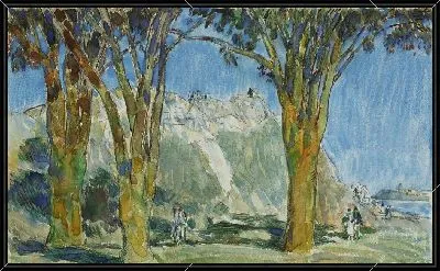Картина Касл Айленд, Бостон Харбор