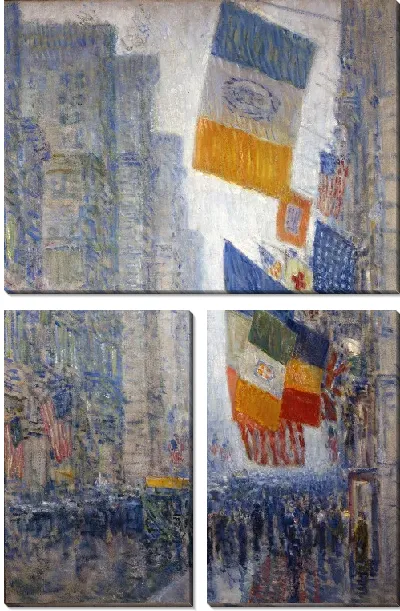 Картина Флаги дня рождения Линкольна - 1918