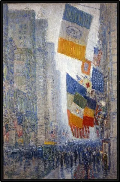 Картина Флаги дня рождения Линкольна - 1918