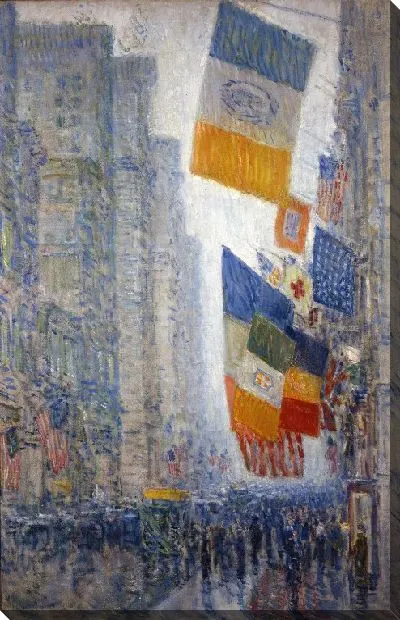 Картина Флаги дня рождения Линкольна - 1918