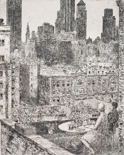 Картина Нью-Йоркская весна 1931