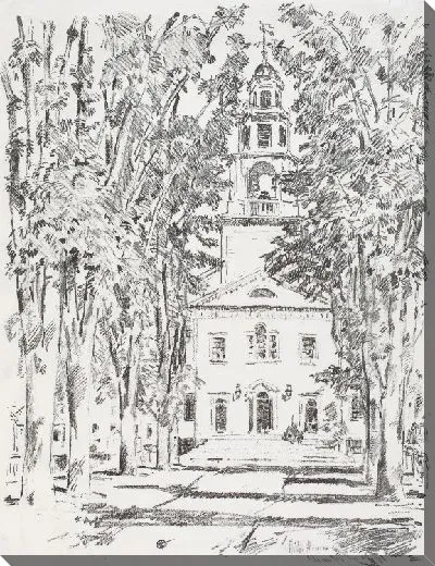 Картина Колониальная церковь, Глостер