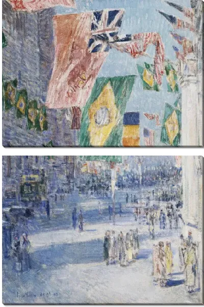 Картина Авеню союзников: Бразилия, Бельгия