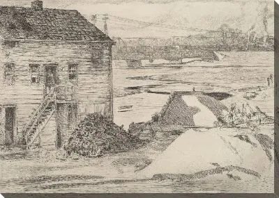 Картина Отлив, мост Кoс Коб 