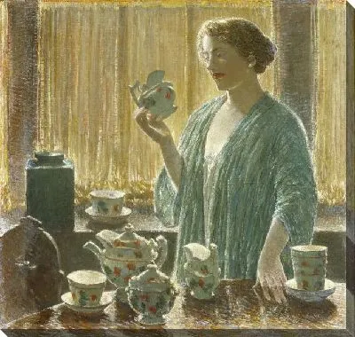 Картина Клубничный чайный сервиз