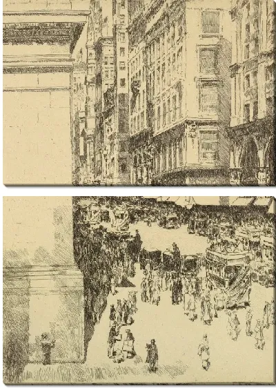 Картина Пятая авеню, полдень