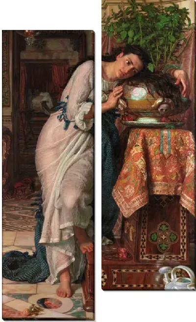 Картина Изабелла и горшок с базиликом