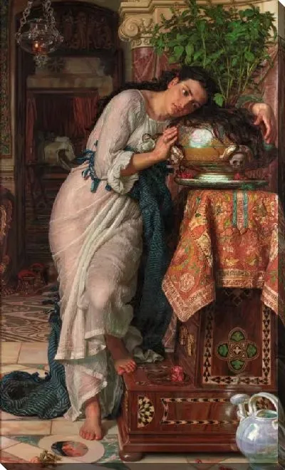 Картина Изабелла и горшок с базиликом