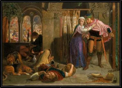 Картина Полет Мадлен и Порфиро во время пьянства накануне праздника (Канун Святой Агнесы)