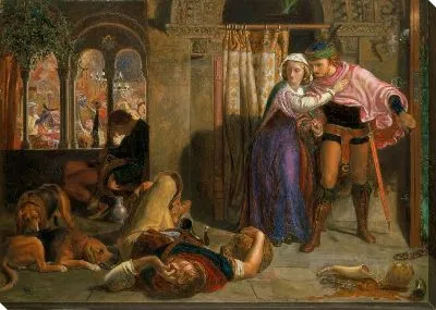 Картина Полет Мадлен и Порфиро во время пьянства накануне праздника (Канун Святой Агнесы)