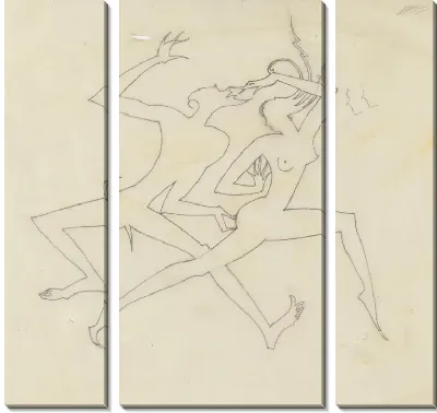 Картина Девица преследуемая сатиром