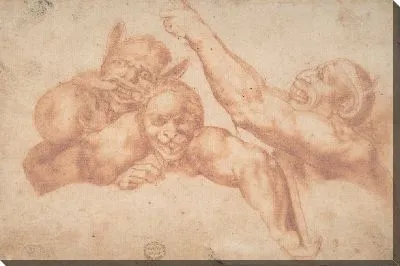 Изучение фигур из Страшного суда Микеланджело, Сикстинская капелла