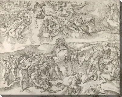 Обращение Саула с фрески Микеланджело в часовне Полины в Ватикане