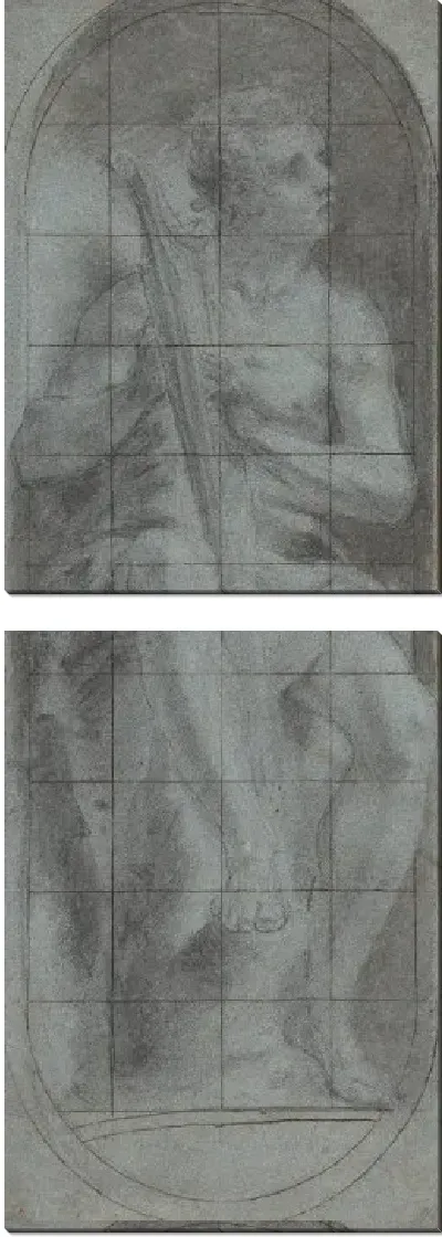 Картина Молодой Давид, играющий на арфе