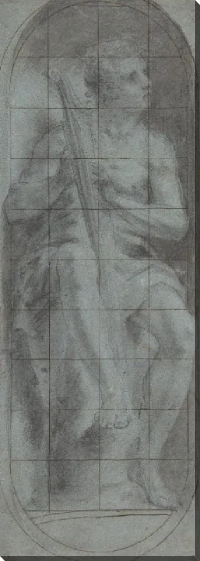 Картина Молодой Давид, играющий на арфе