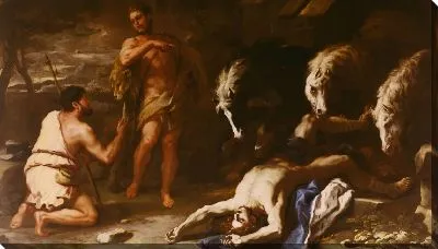 Геркулес, кормящий Диомеда своими лошадьми