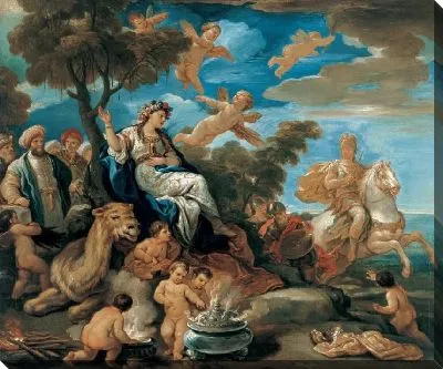 Картина Серия из четырех частей света. Азия