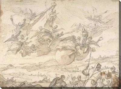 Картина Дева, вмешивающаяся во время осады Мадрида