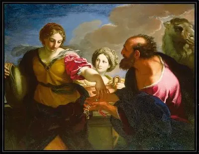 Ребекка и Элиэзер у колодца