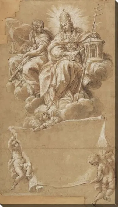 Картина Вера и справедливость на троне