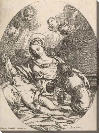 Картина Богоматерь с младенцем и святой Марией Магдалиной