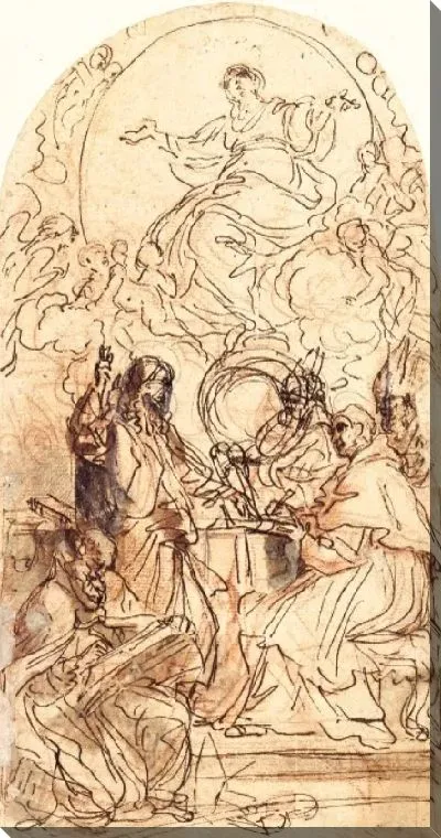 Картина Мадонна на полумесяце и четырех святых