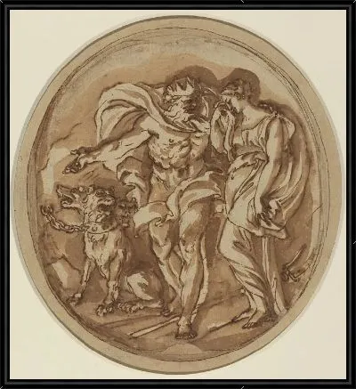 Плутон приносит Прозерпину к Вратам Ада