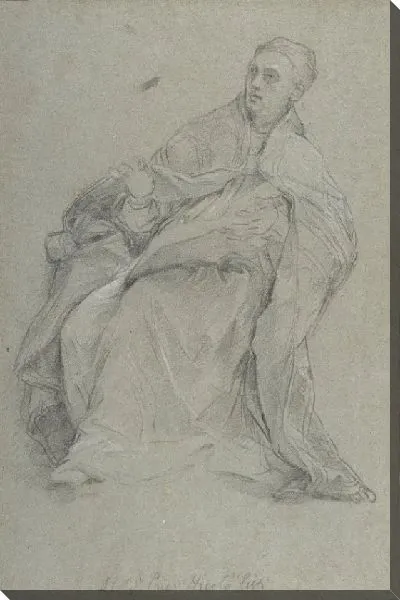 Картина Этюд для сидящего прелата (Святой Григорий Великий)