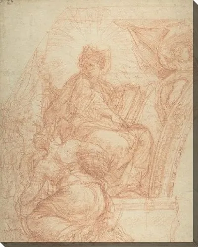 Картина Сидящая аллегорическая фигура божественной мудрости