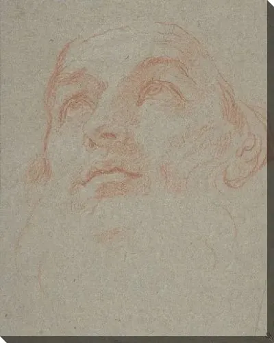 Картина Голова бородатого мужчины смотрит в верхний левый угол (Святой Амвросий)