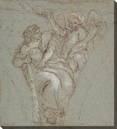 Картина Добродетель, увенчанная честью