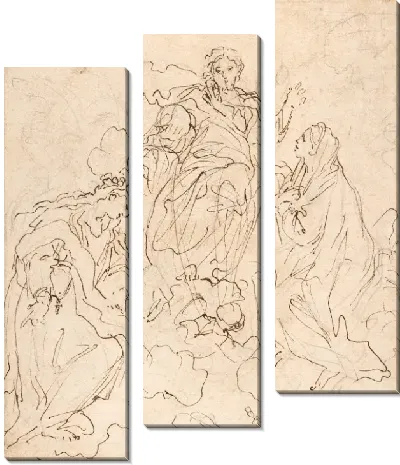 Картина Богородица и святая Розалия, ходатайствующие о Христе