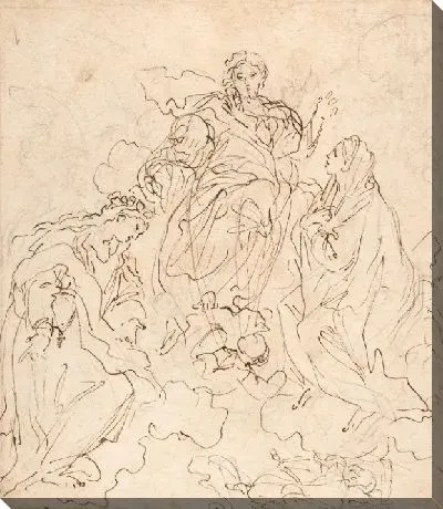 Картина Богородица и святая Розалия, ходатайствующие о Христе