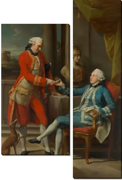 Картина Сэр Сэмпсон Гидеон и неопознанный компаньон