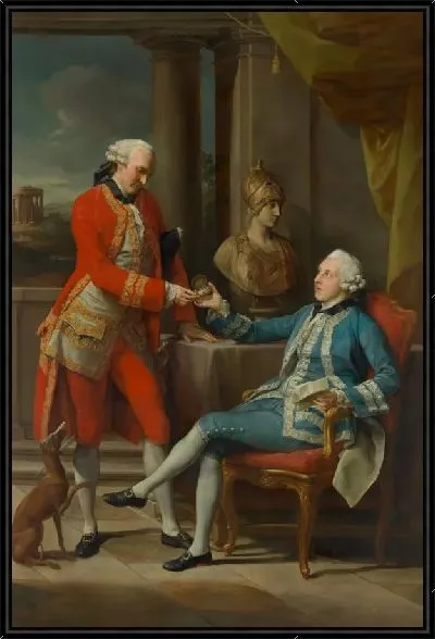 Картина Сэр Сэмпсон Гидеон и неопознанный компаньон